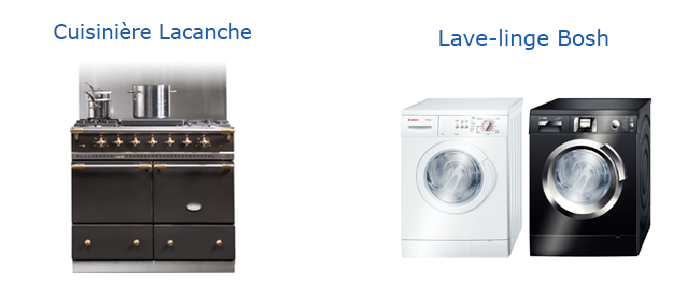 Lave-Linge Bosch et Cuisinière Lacanche